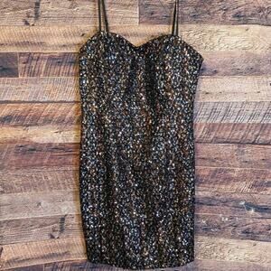 M M Couture by Miss me sz M black sequins bodycon dress. Cocktail party, prom
